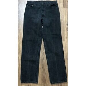 Vintage Levis 540 Jeans Mens 37x35 (tag 38) Black Relaxed Fit Made USA 90s Tall